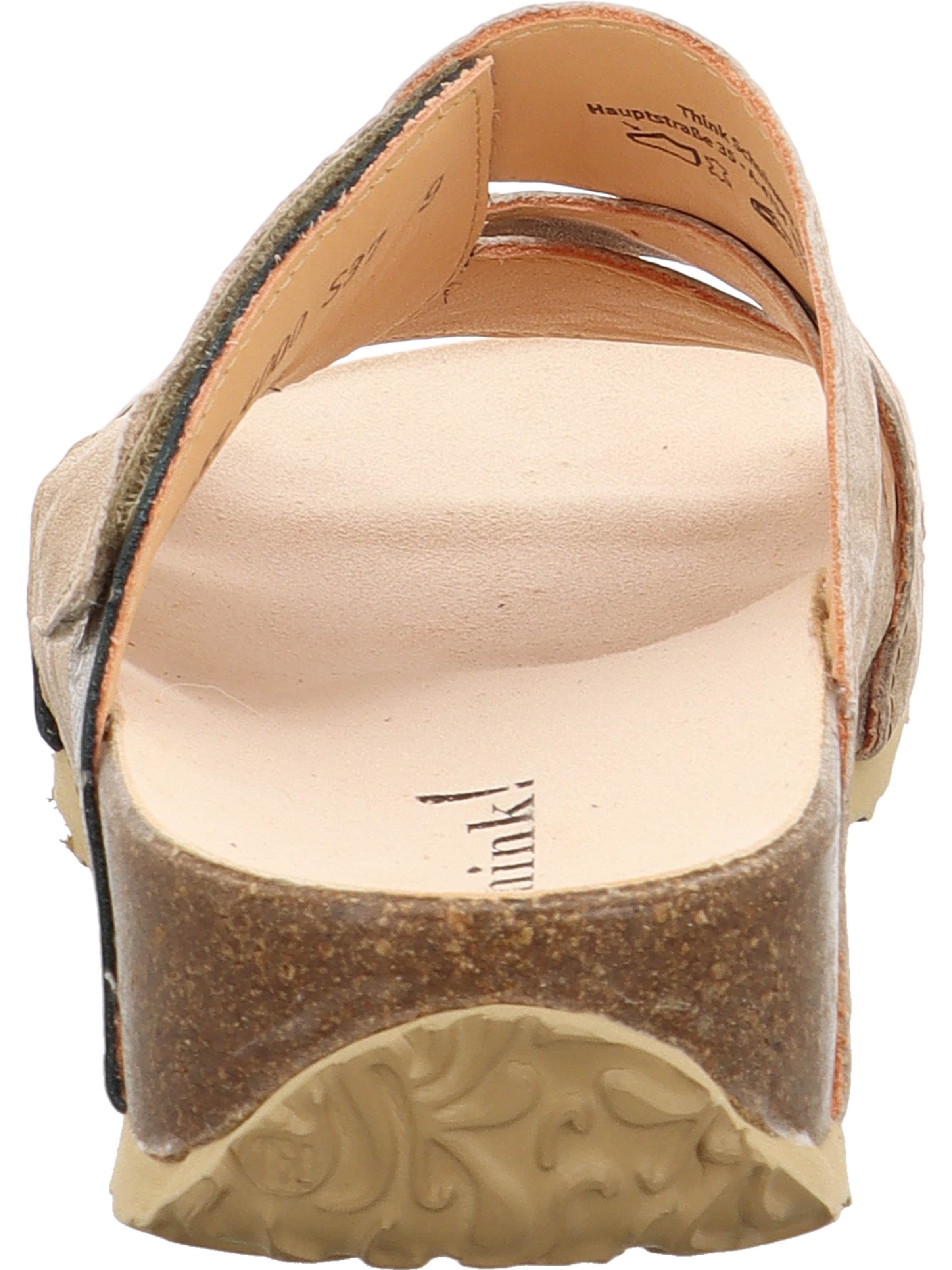 THINK! Pantolette 'Mizzi' in Beige