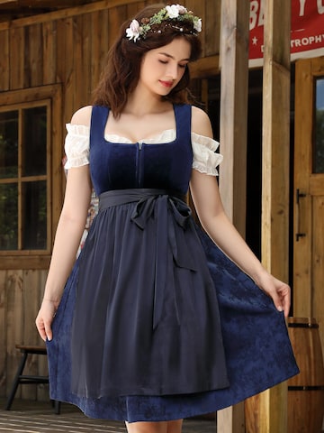 Yesfashion Dirndl in Blue