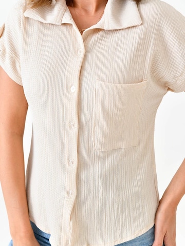 WOMAN VISION Blouse in Beige