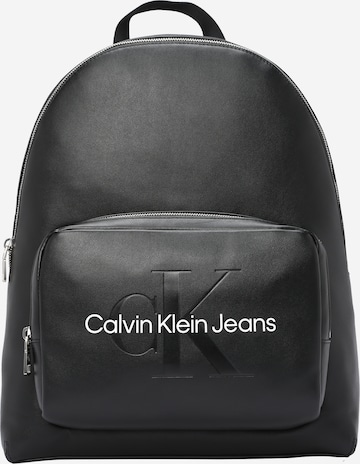 Calvin Klein Jeans Backpack 'CAMPUS BP40' in Black: front