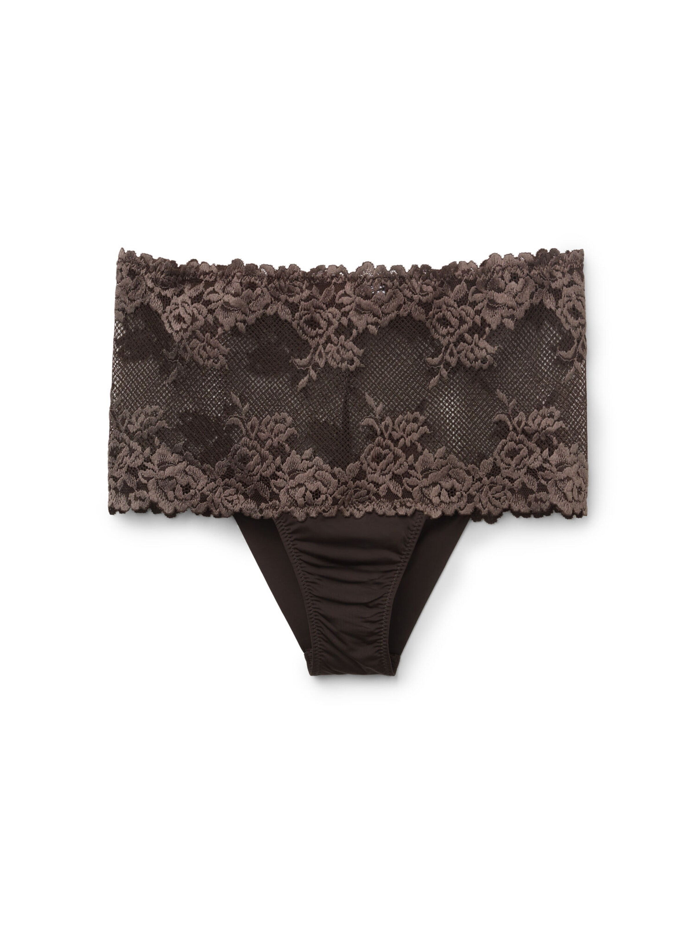 INTIMISSIMI Boyshorts 'Pretty Flowers' in Brown: front