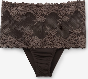 INTIMISSIMI Boyshorts 'Pretty Flowers' in Brown: front