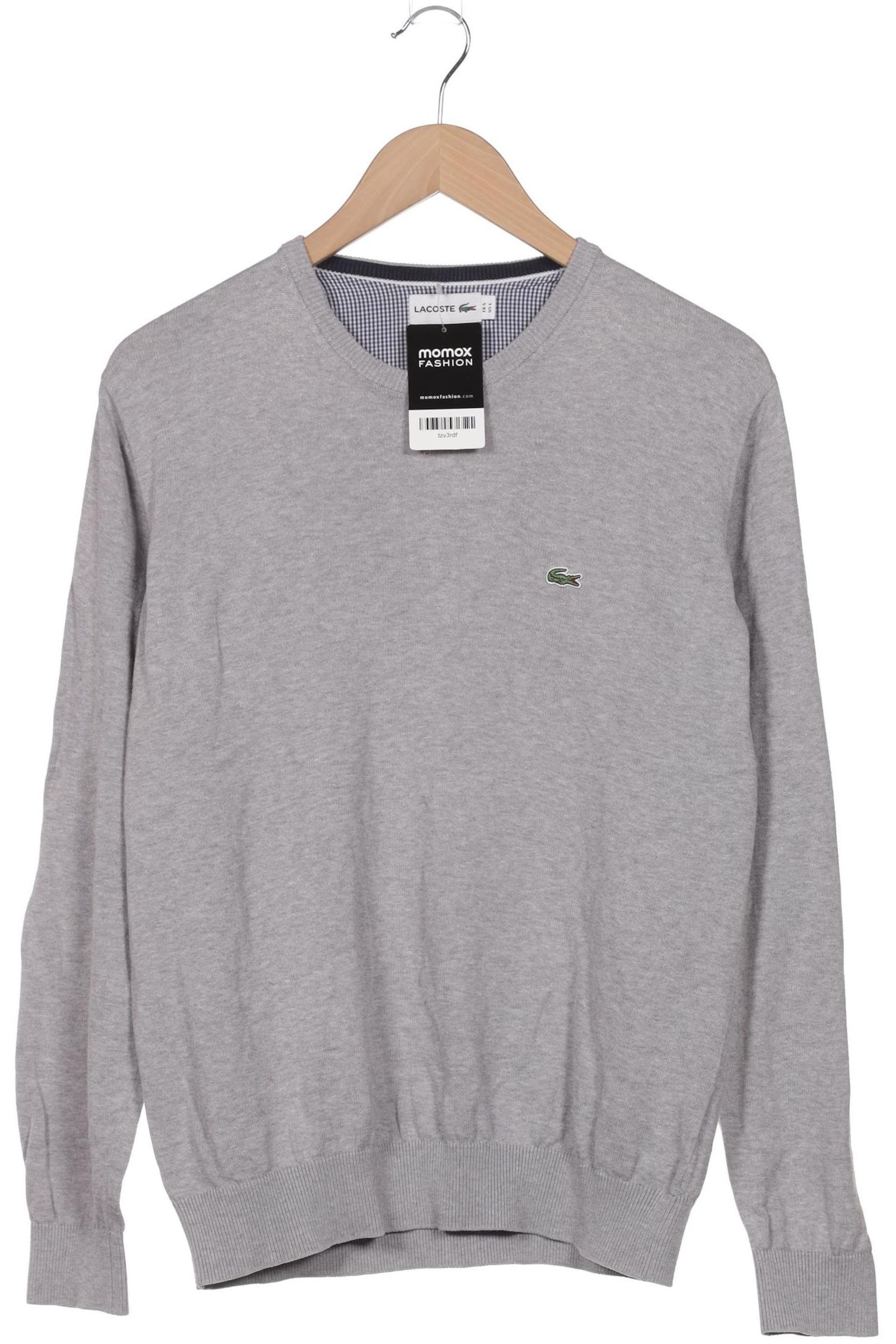 LACOSTE Sweater & Cardigan in L in Grey: front
