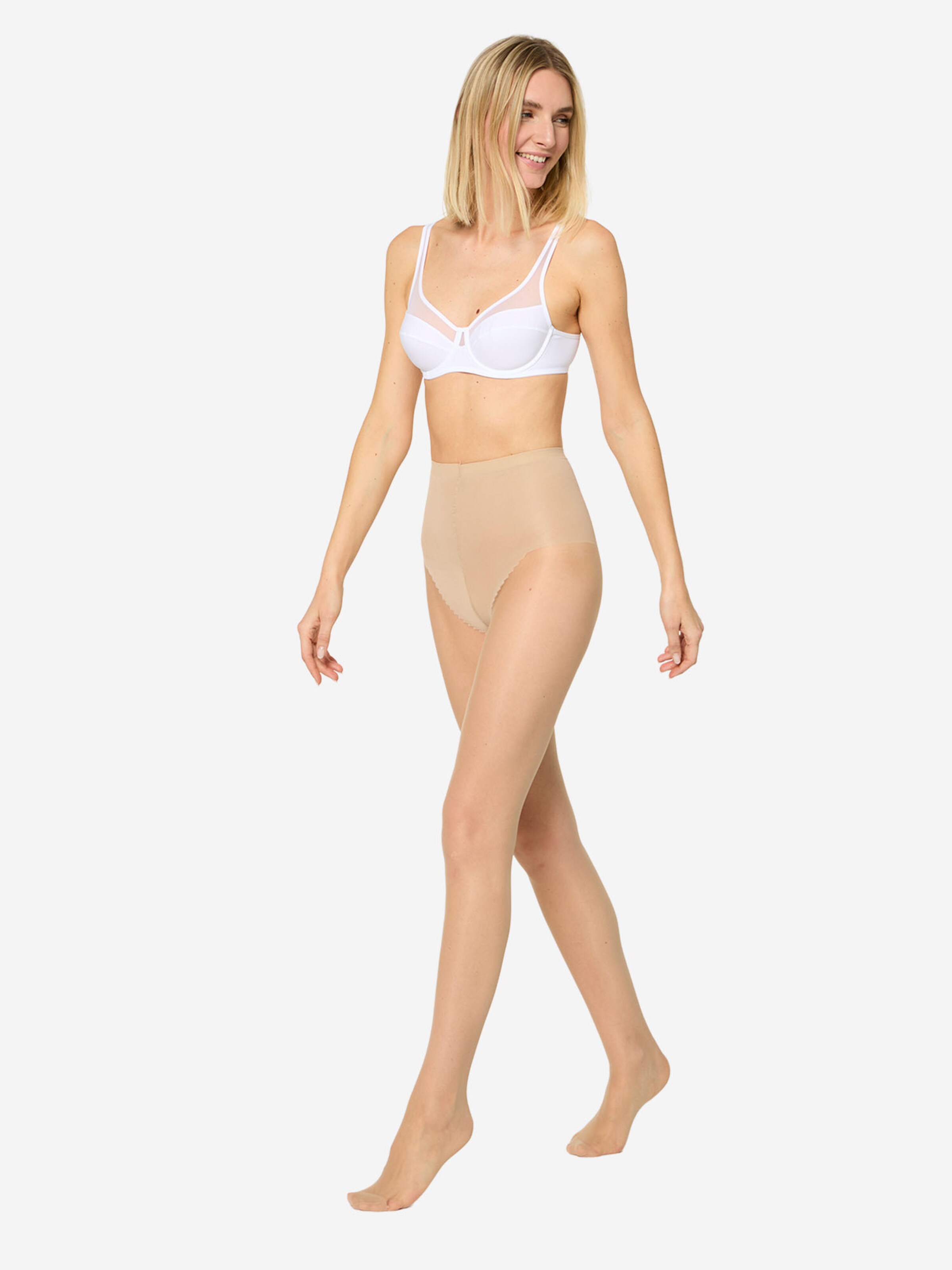 Collants ' Seidenfein In Shape 15 DEN ' Nur Die en beige : devant