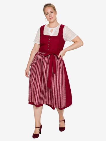 SHEEGO Dirndl in Red: front