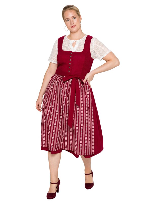 SHEEGO Dirndl in Bordeaux