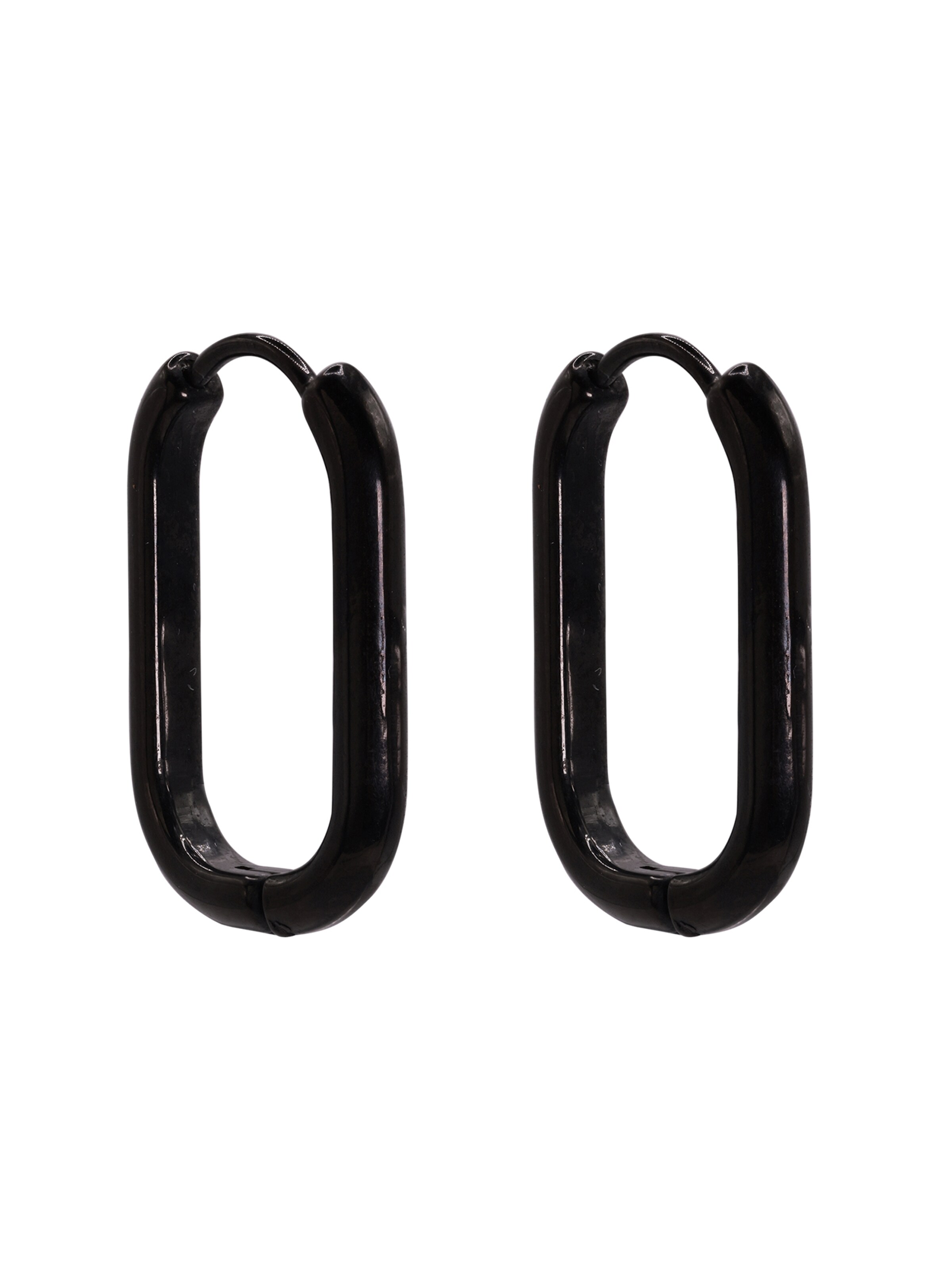 Heideman Ohrring 'Aemil' in Schwarz: Vorderseite