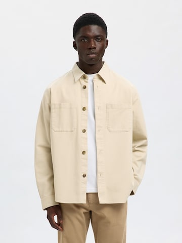 SELECTED Regular fit Ing 'SLHTRAVIS' - bézs: elől