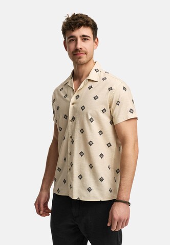 INDICODE JEANS Regular fit Overhemd 'Cotta' in Beige