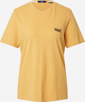 T-shirt Superdry en jaune : devant