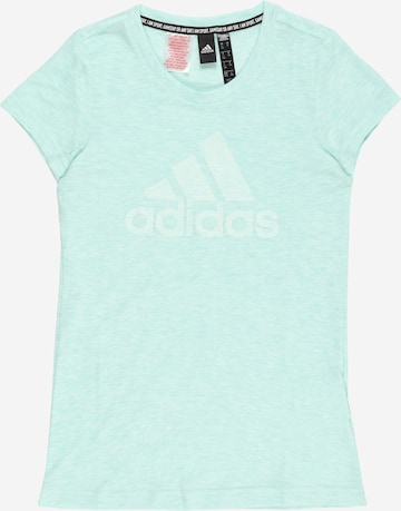 T-Shirt fonctionnel ADIDAS PERFORMANCE en vert : devant