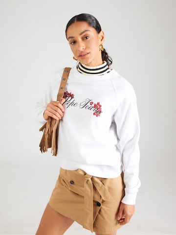 Pepe Jeans Μπλούζα φούτερ σε λευκό: μπροστά