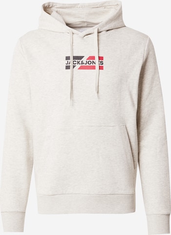 JACK & JONES - Sudadera 'JJECorp' en beige: frente