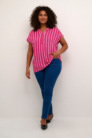 Camicia da donna 'Sida' di KAFFE CURVE in rosa