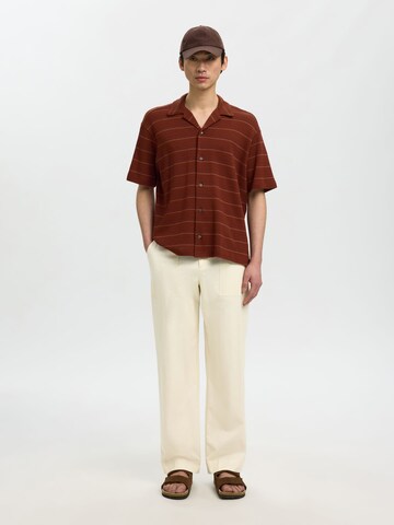 SELECTED Loose fit Trousers in Beige