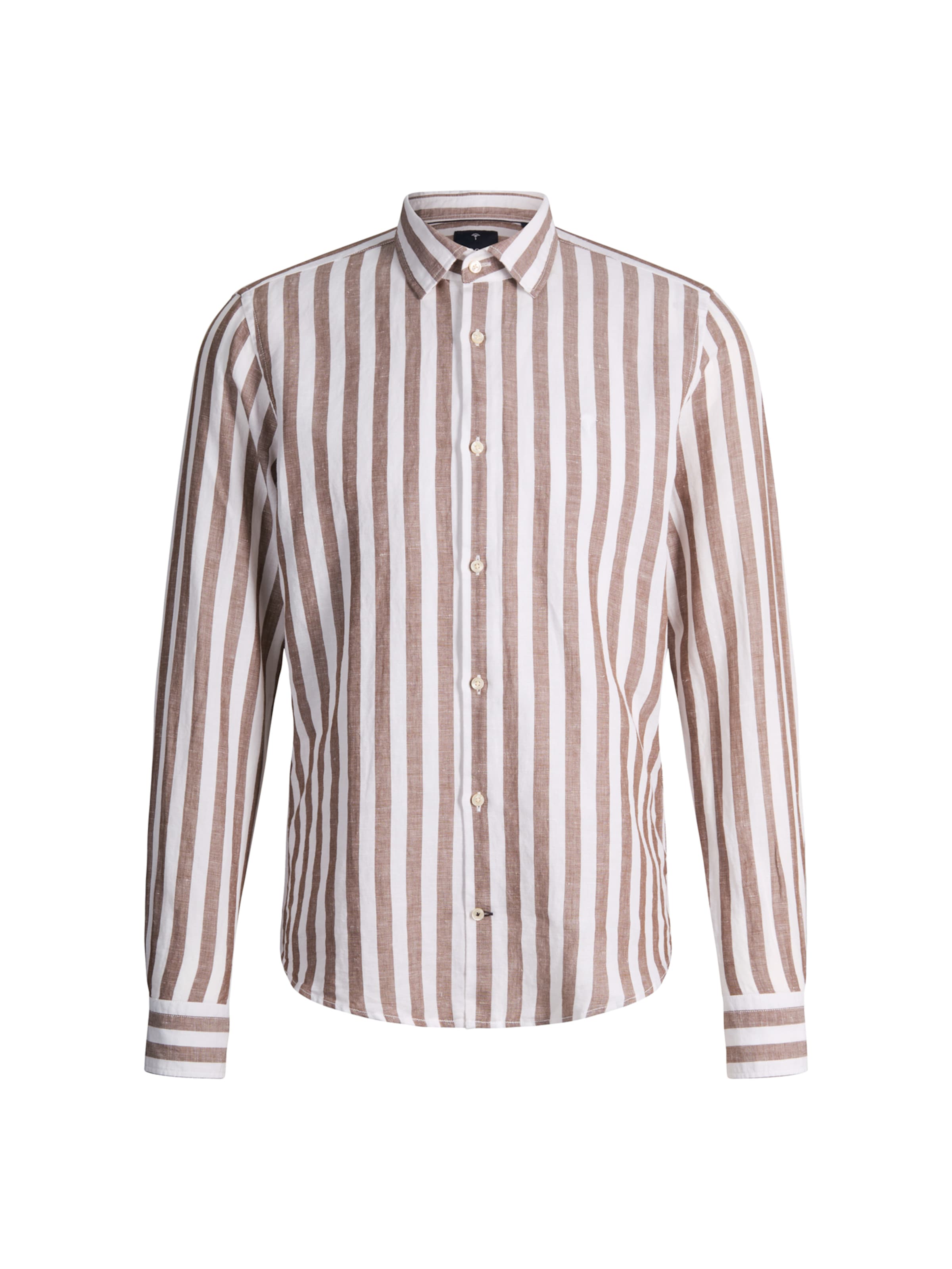 JOOP! Slim Fit Hemd 'Pit' in Braun: Vorderseite