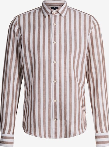 JOOP! Slim Fit Hemd 'Pit' in Braun: Vorderseite