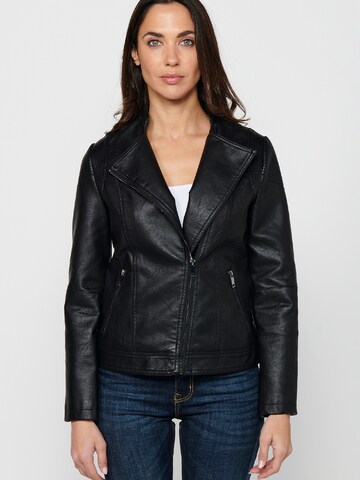 KOROSHI Between-Season Jacket in Black: front