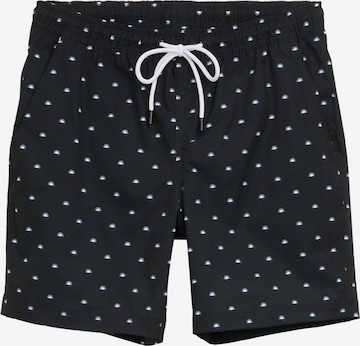 TOM TAILOR DENIM Swimming shorts in Black: front