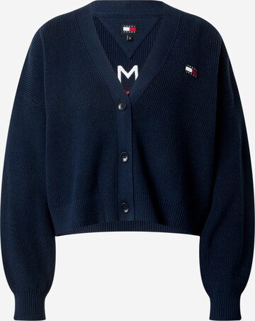 Tommy Jeans Knit Cardigan in Blue: front