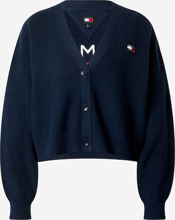 Tommy Jeans Knit Cardigan in Blue: front