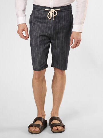 Finshley & Harding London Regular Broek 'Philip' in Blauw: voorkant