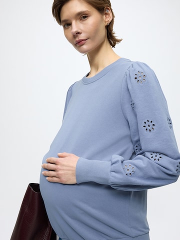 Bluză de molton 'OLMFEMME' de la Only Maternity pe albastru