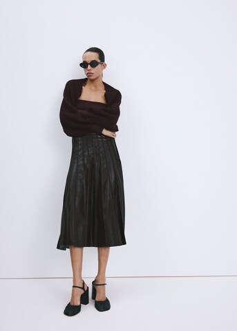 MANGO Knitted Top in Purple