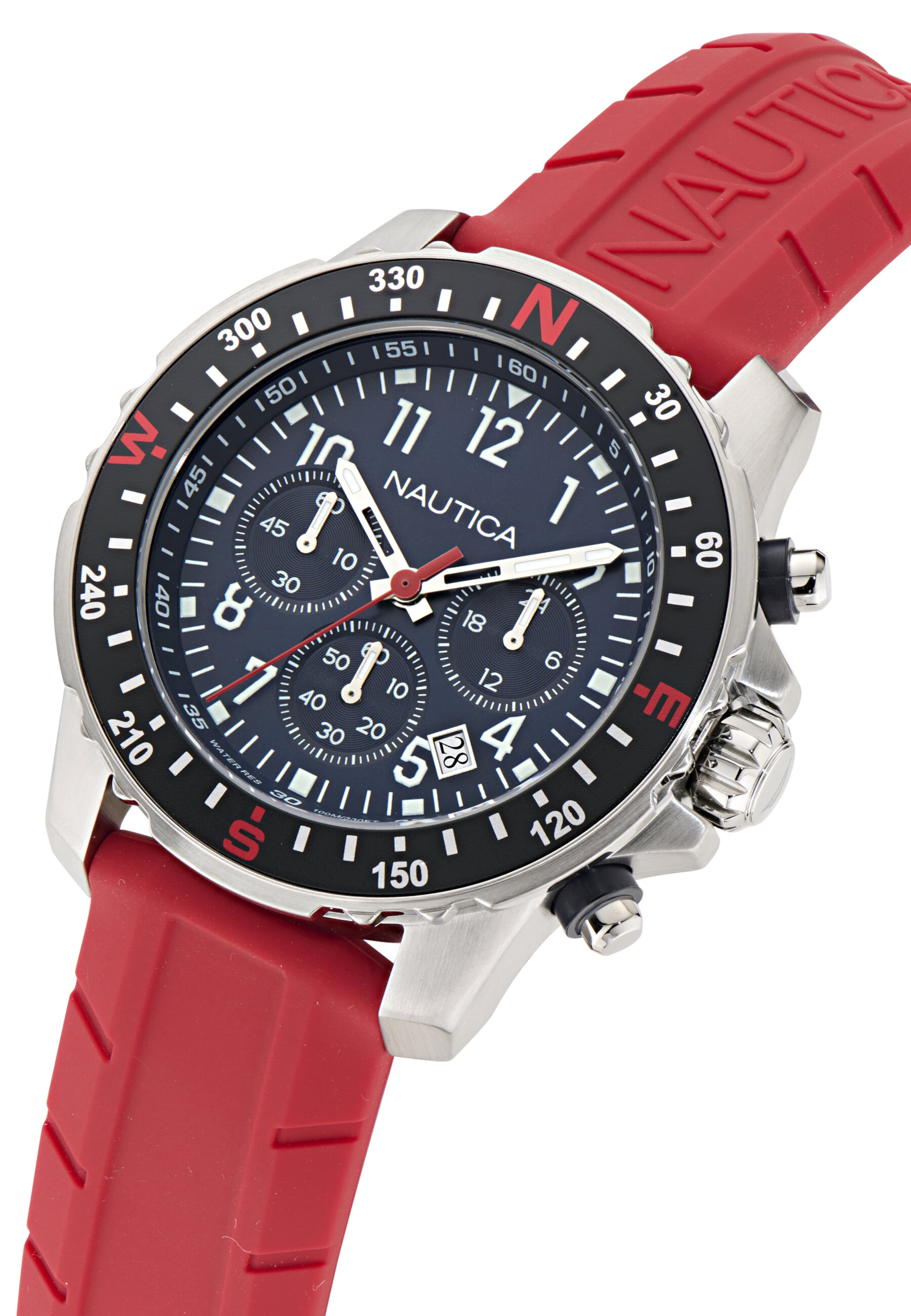 Montre à affichage analogique NAUTICA en rouge
