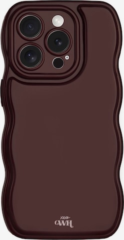 Protection pour smartphone 'Glossy Wavy' xoxoWildhearts en rouge : devant