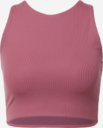 Girlfriend Collective Bustier Sport-BH 'DYLAN' in Lila: predná strana