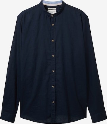 Coupe regular Chemise TOM TAILOR en bleu : devant