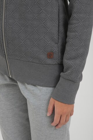 Oxmo Zip-Up Hoodie 'VENDELA' in Grey