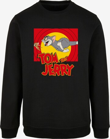 ABSOLUTE CULT Sweatshirt 'Tom and Jerry - Chase Scene' in Black: front