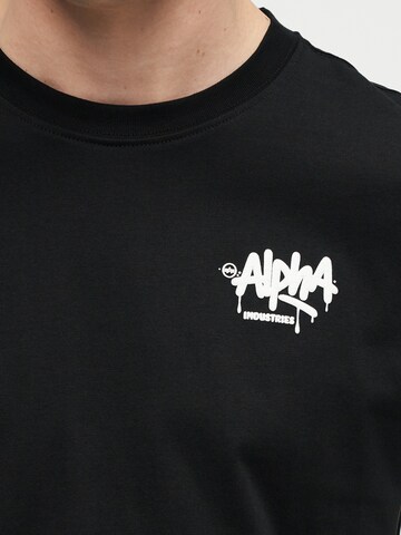 ALPHA INDUSTRIES Póló - fekete