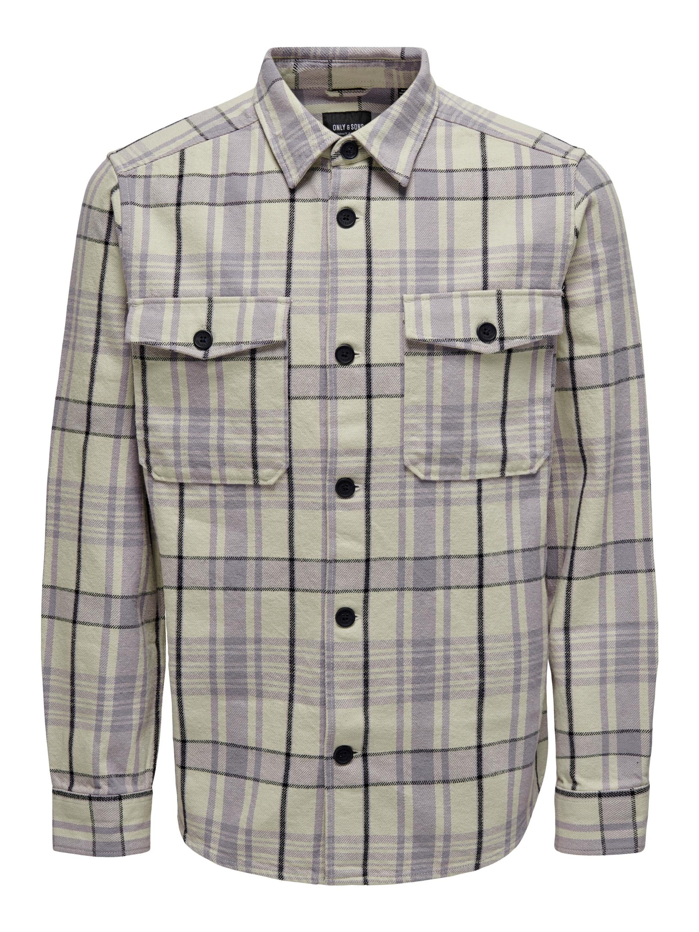 Regular fit Camicia 'Milo' di Only & Sons in lilla: frontale