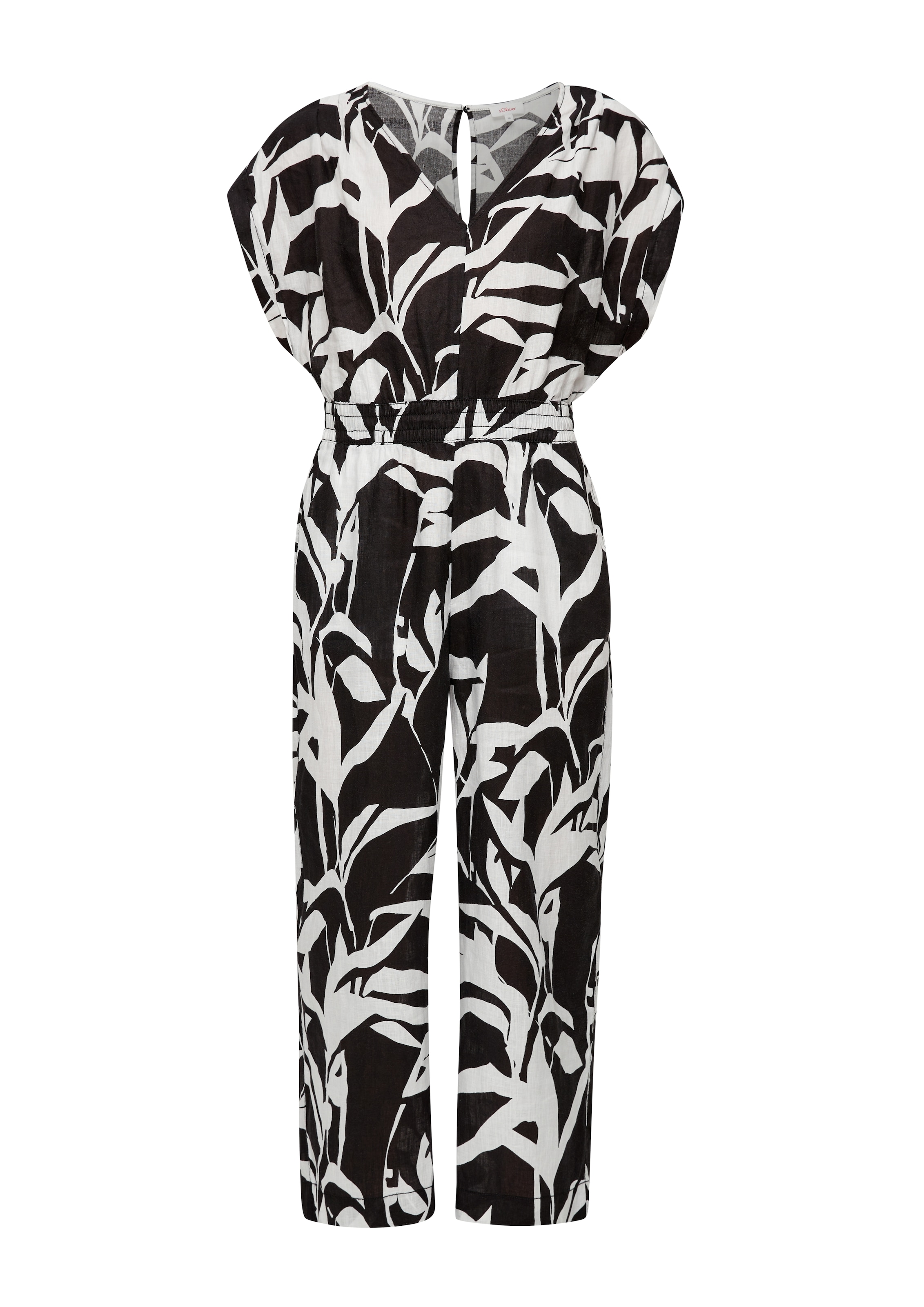 s.Oliver Jumpsuit in Zwart: voorkant