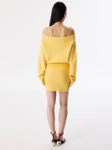 Twist Sweat jacket 'Lurex ' in Yellow