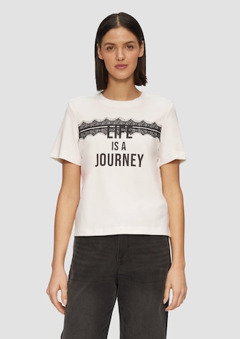 T-shirt s.Oliver en beige : devant