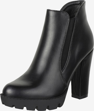 Elara Ankle Boots in Black: front