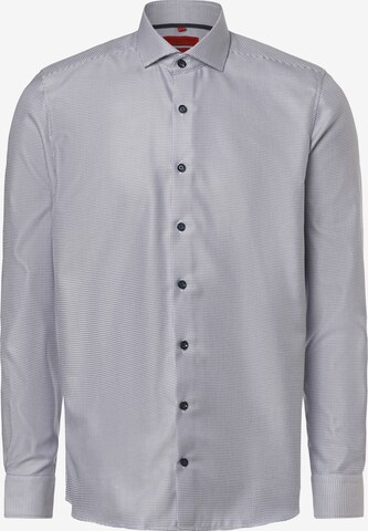 Finshley & Harding Slim fit Button Up Shirt in Blue: front