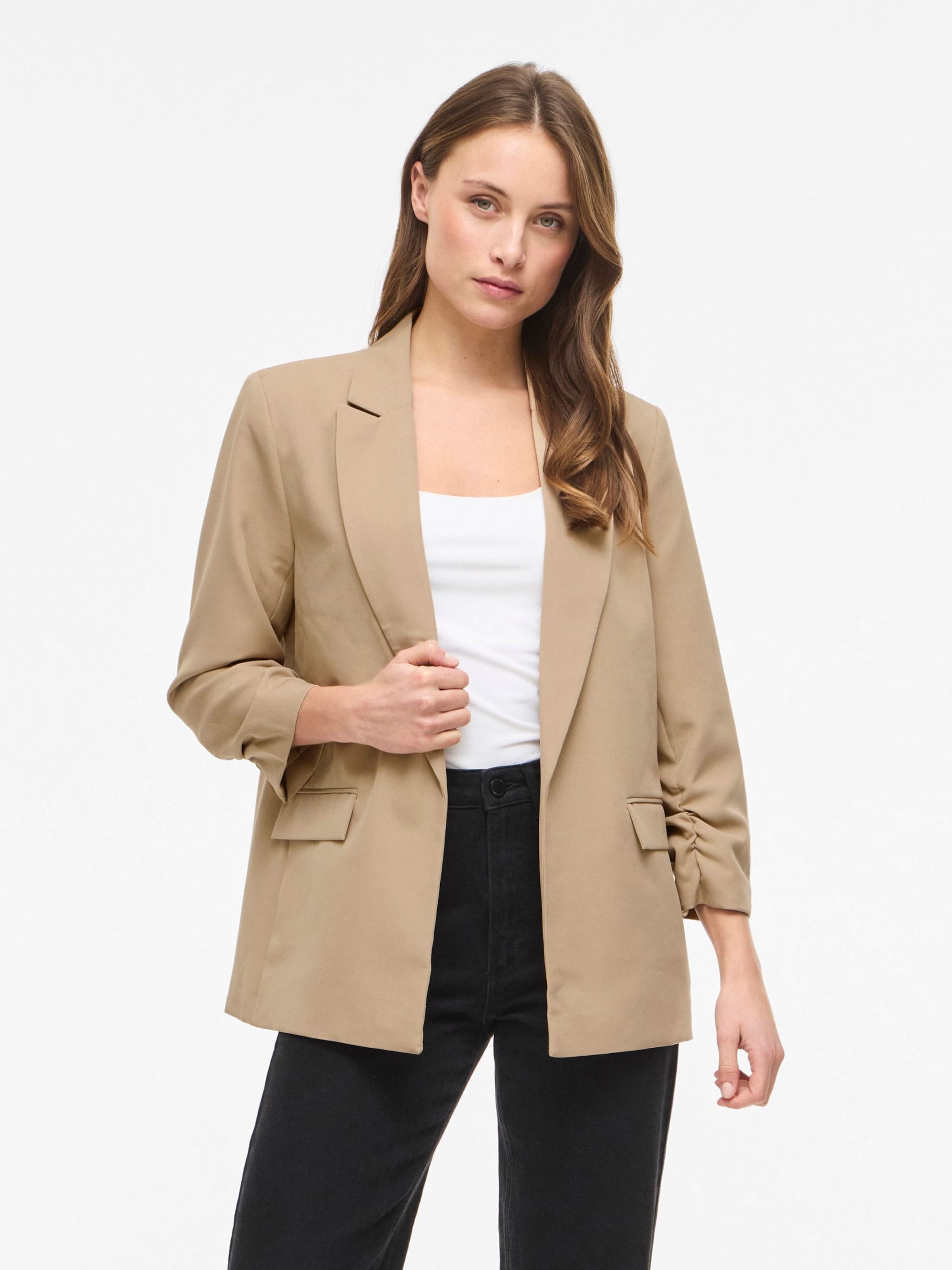 VILA - Blazer 'VIJUNE' en marrón: frente