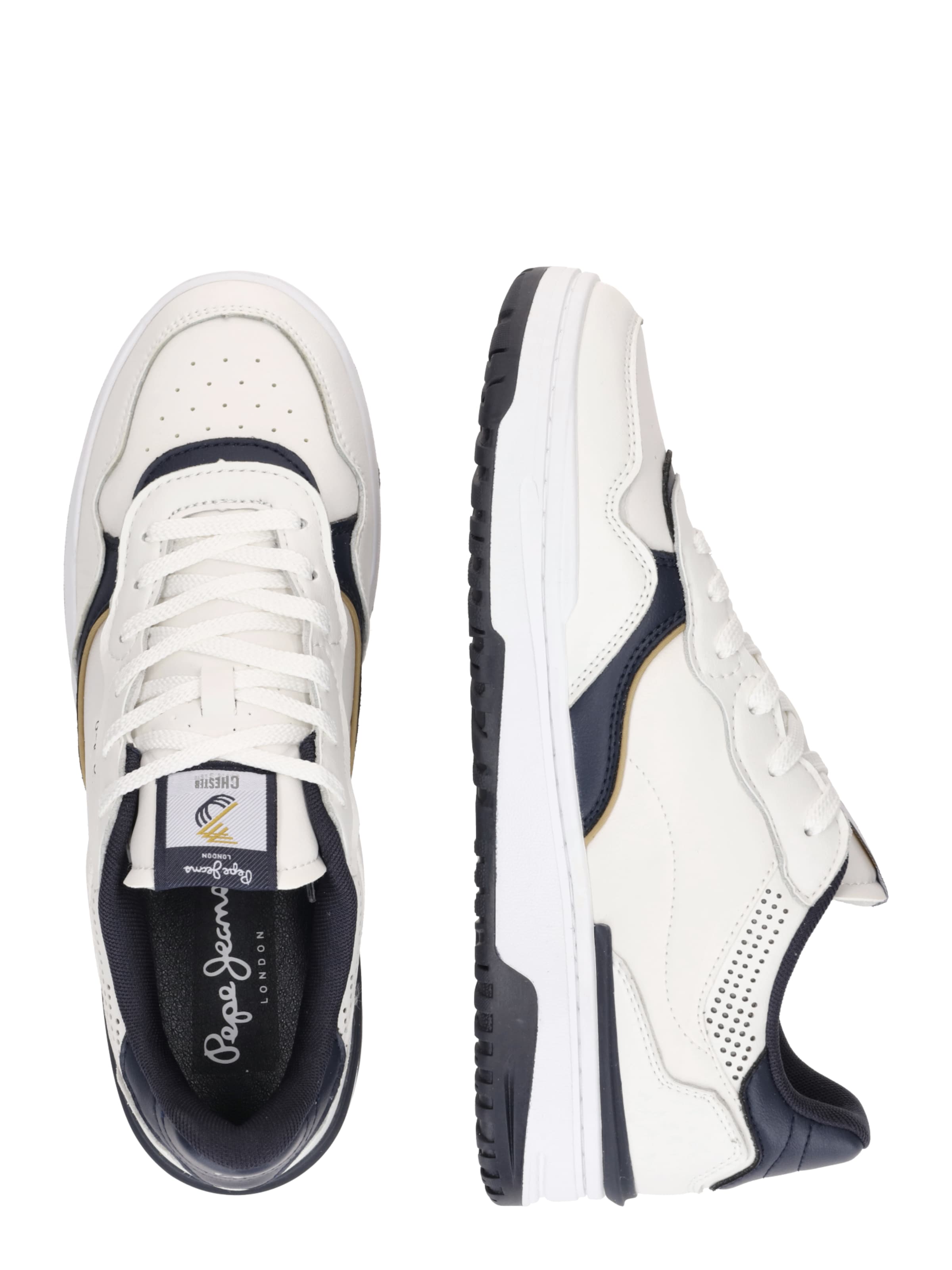 Pepe Jeans Matalavartiset tennarit 'CHESTER BASIC' värissä valkoinen: sivusta