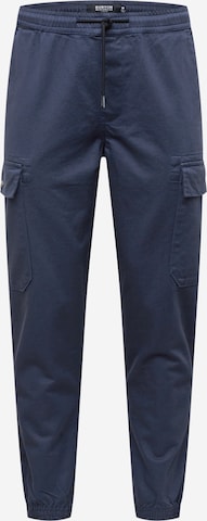 Pantalon cargo BURTON MENSWEAR LONDON en bleu : devant