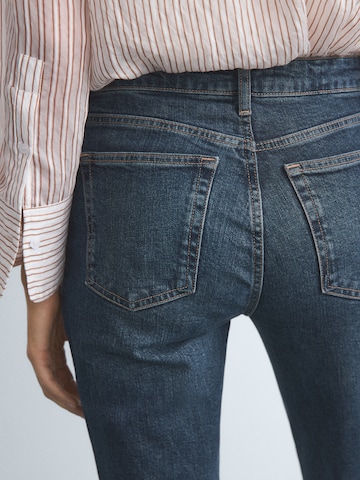 MANGO Slimfit Jeans 'DELIA' in Blauw