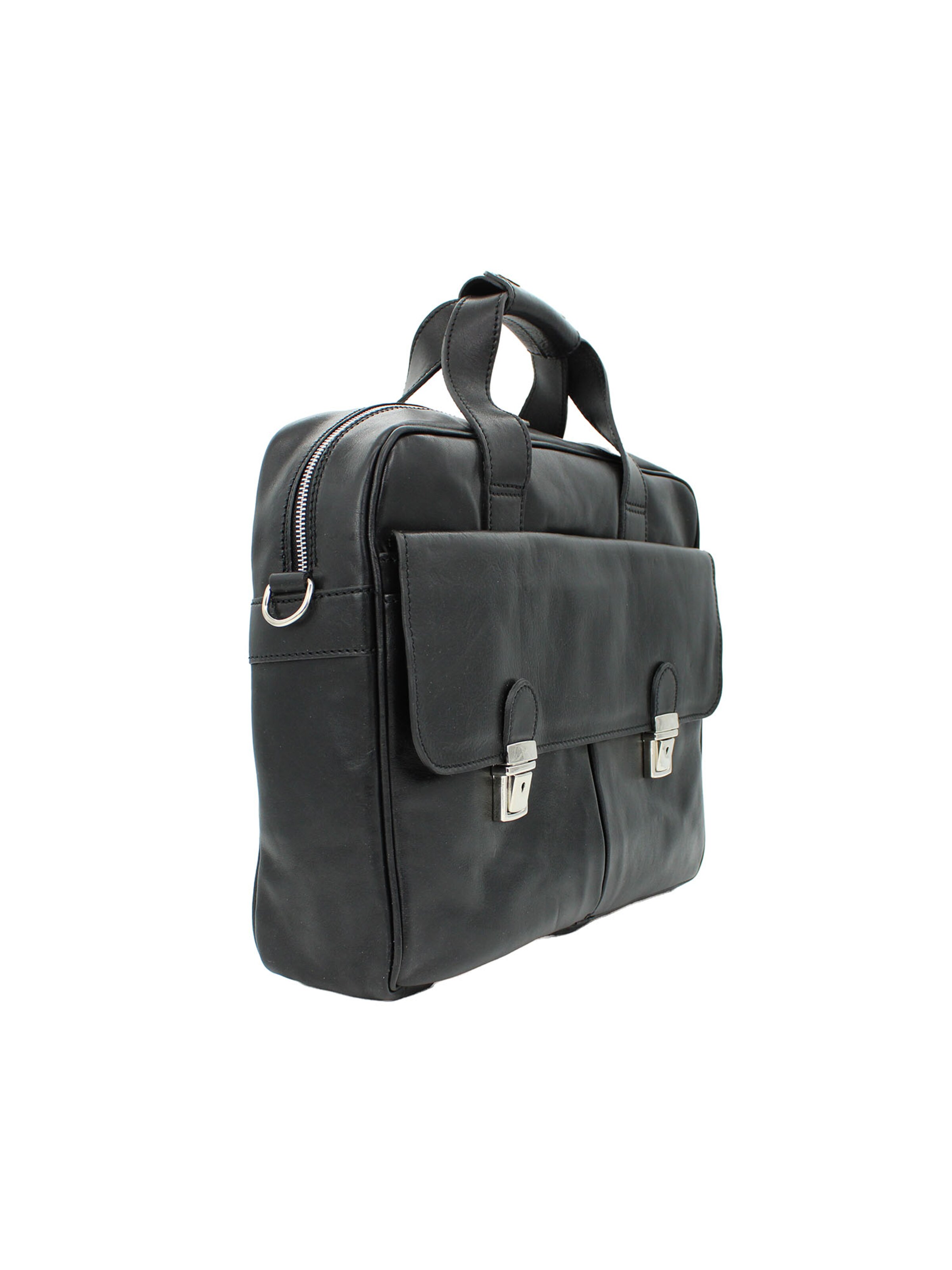 bupell Laptoptasche 'Clemente'‌‌‌ in Schwarz: Vorderseite