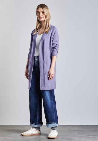 STREET ONE Knit Cardigan in Purple