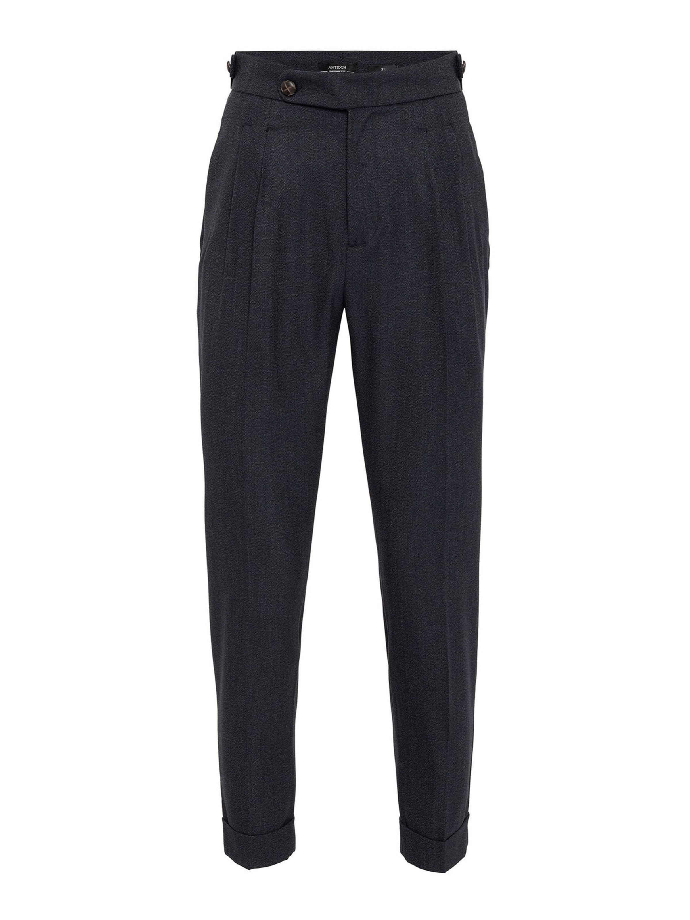 Antioch - Slimfit Calças com vincos em azul: frente