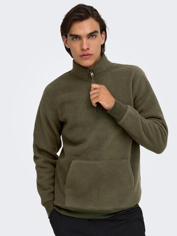 Only & Sons Sweater 'EMILIO ' in Brown