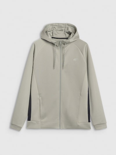 4F Sudadera con cremallera deportiva en verde pastel, Vista del producto